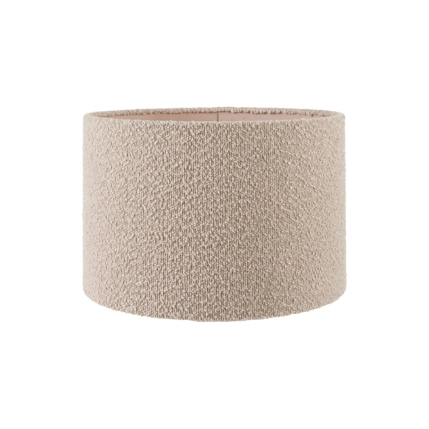 Grayvon Black Mango Wood Dome Lamp with Bouclé Shade