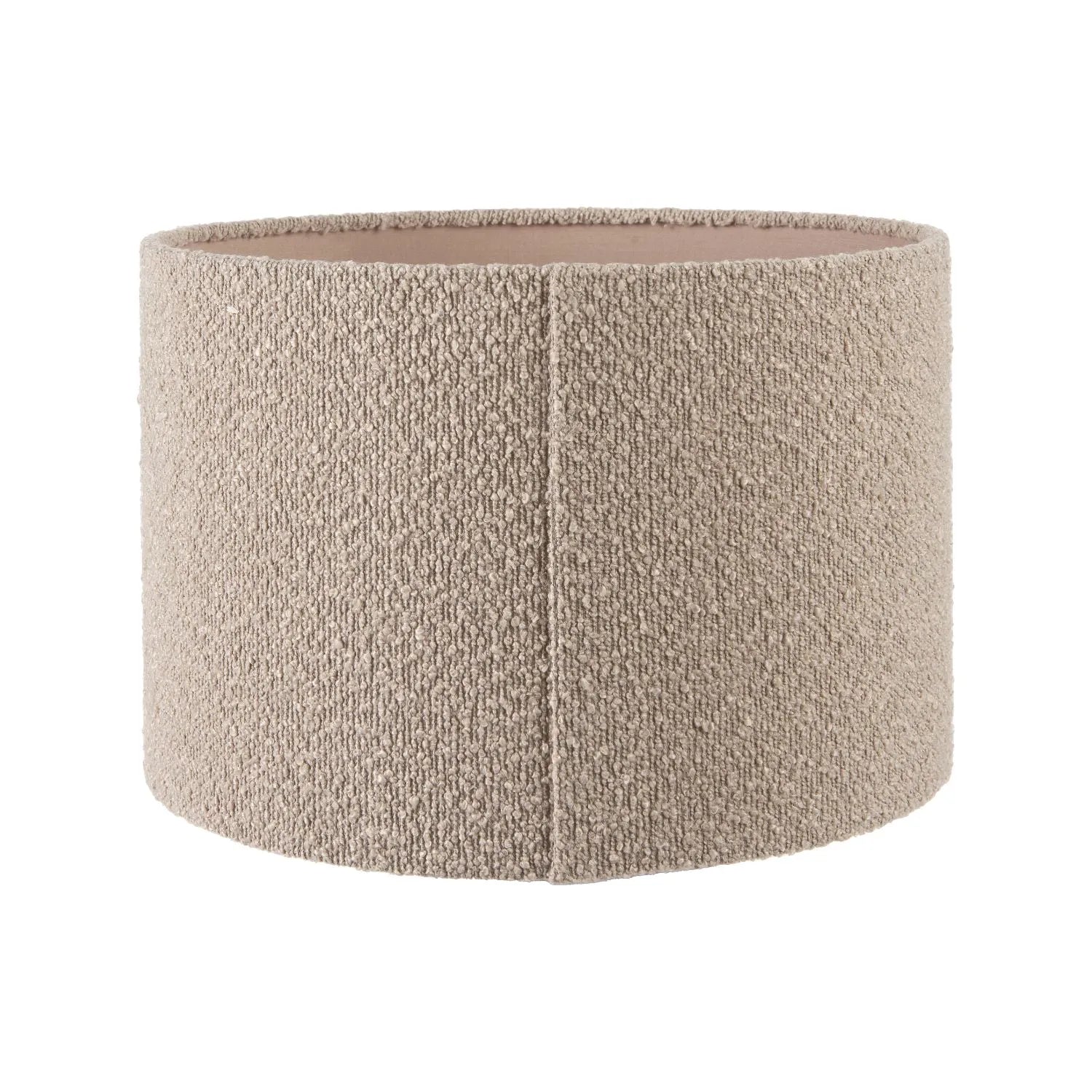 Grayvon Black Mango Wood Dome Lamp with Bouclé Shade