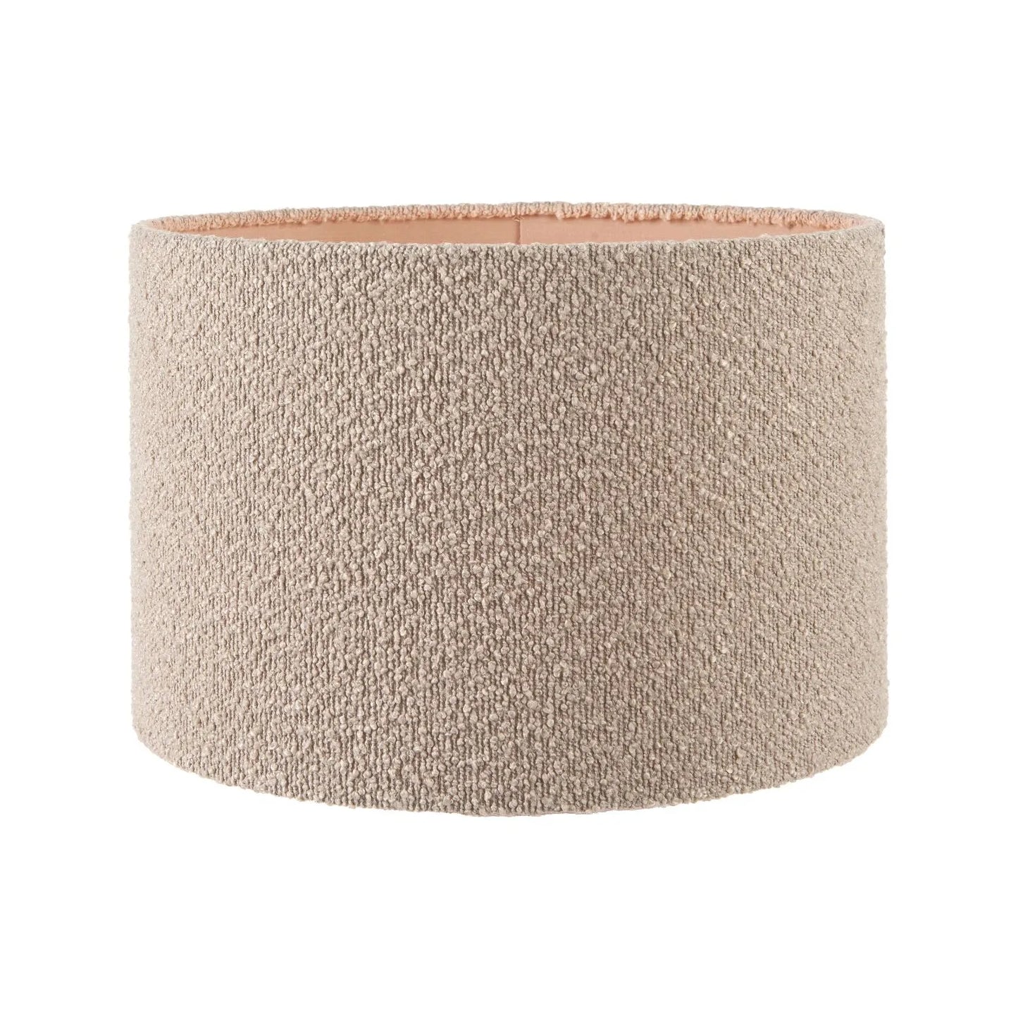 Grayvon Grey-Washed Dome Lamp with Bouclé Shade