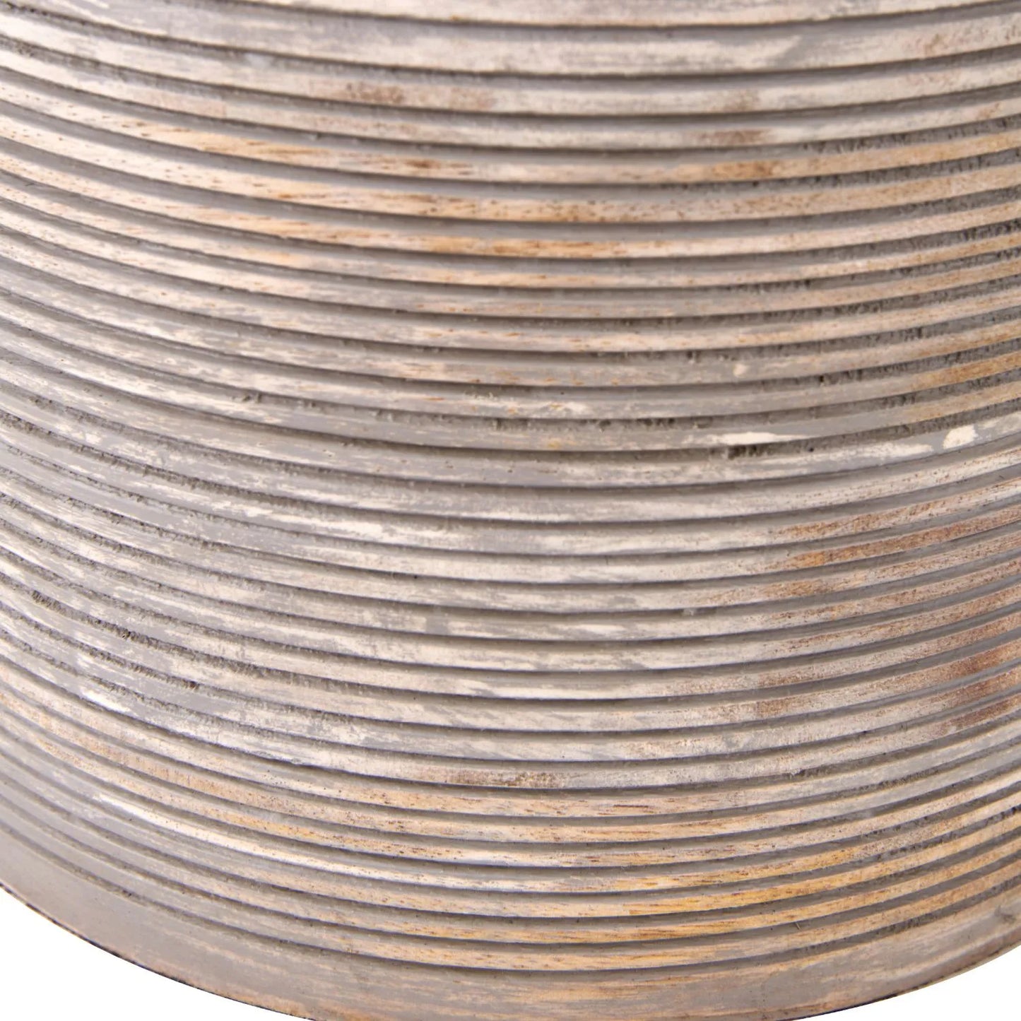 Grayvon Grey-Washed Dome Lamp with Grey Shade