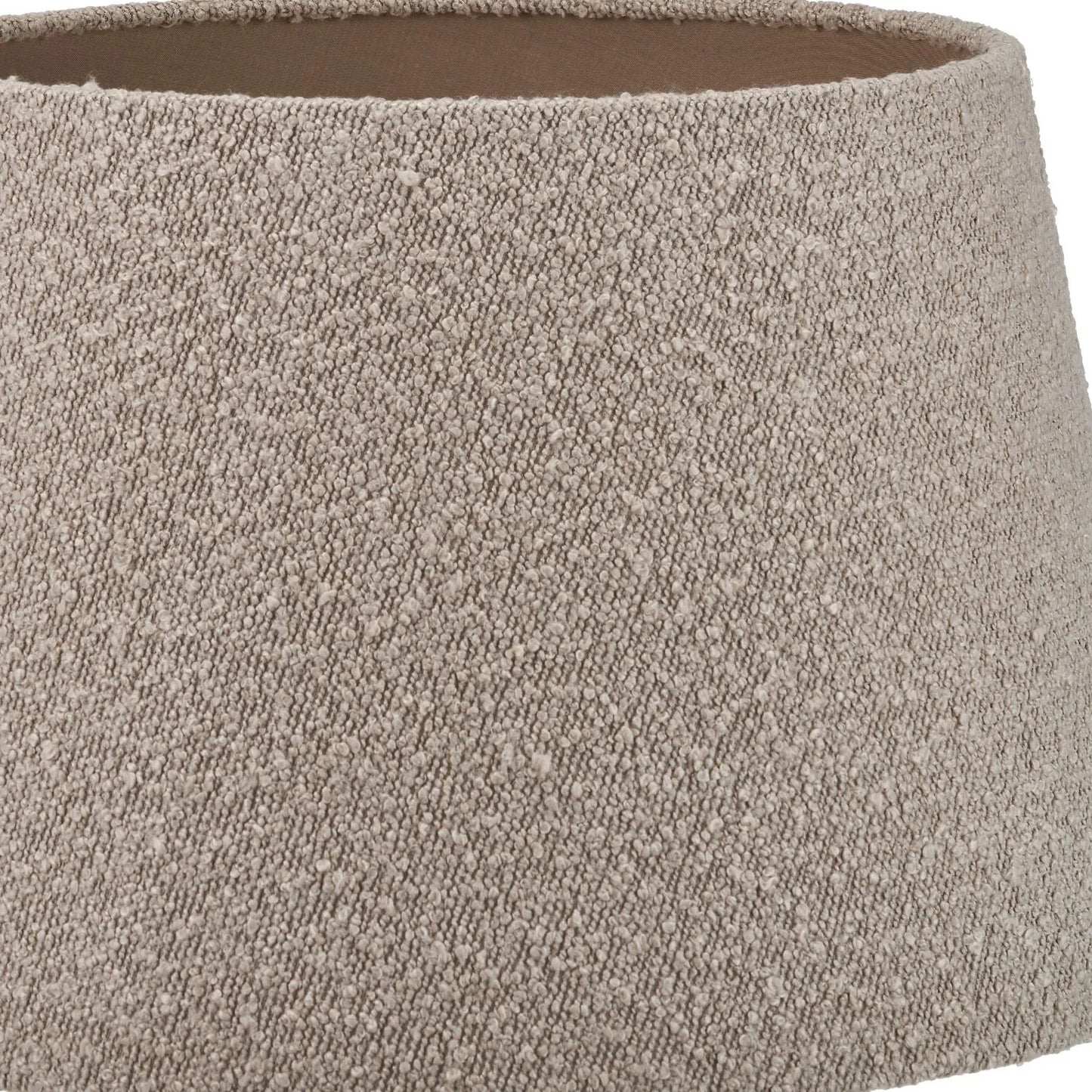 Grayvon Taupe Bouclé Tapered Lampshade - 40cm