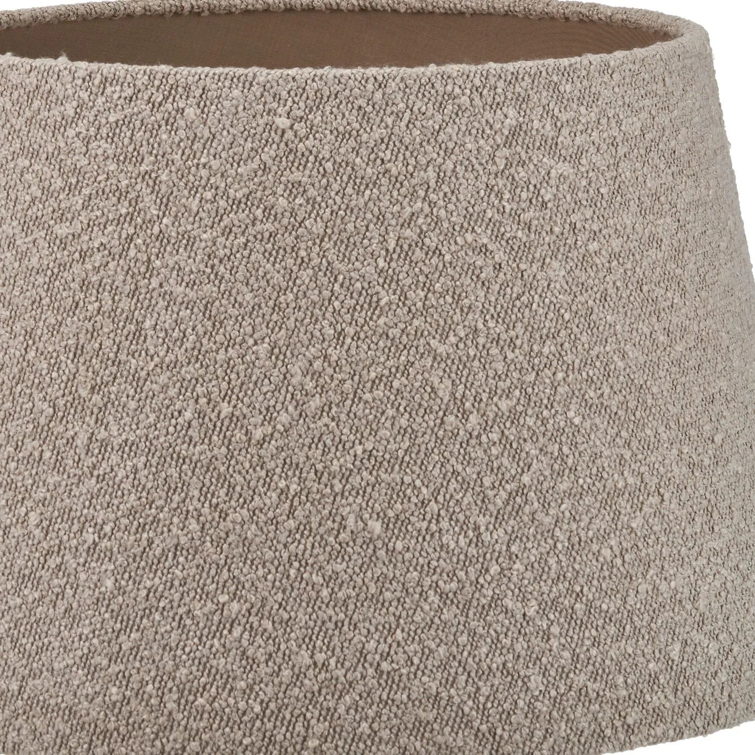 Grayvon Taupe Bouclé Tapered Lampshade - 40cm